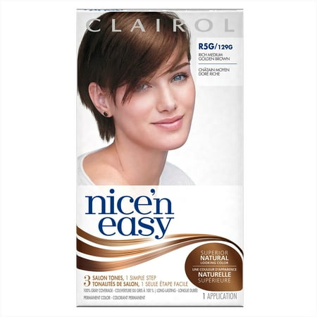 clairol hair color nice n easy clairol nice n easy permanent hair color r5g 129g rich medium golden brown kit walmartcom clairol hair color nice n easy clairol nice n easy permanent hair color r5g 129g rich medium golden brown kit walmartcom